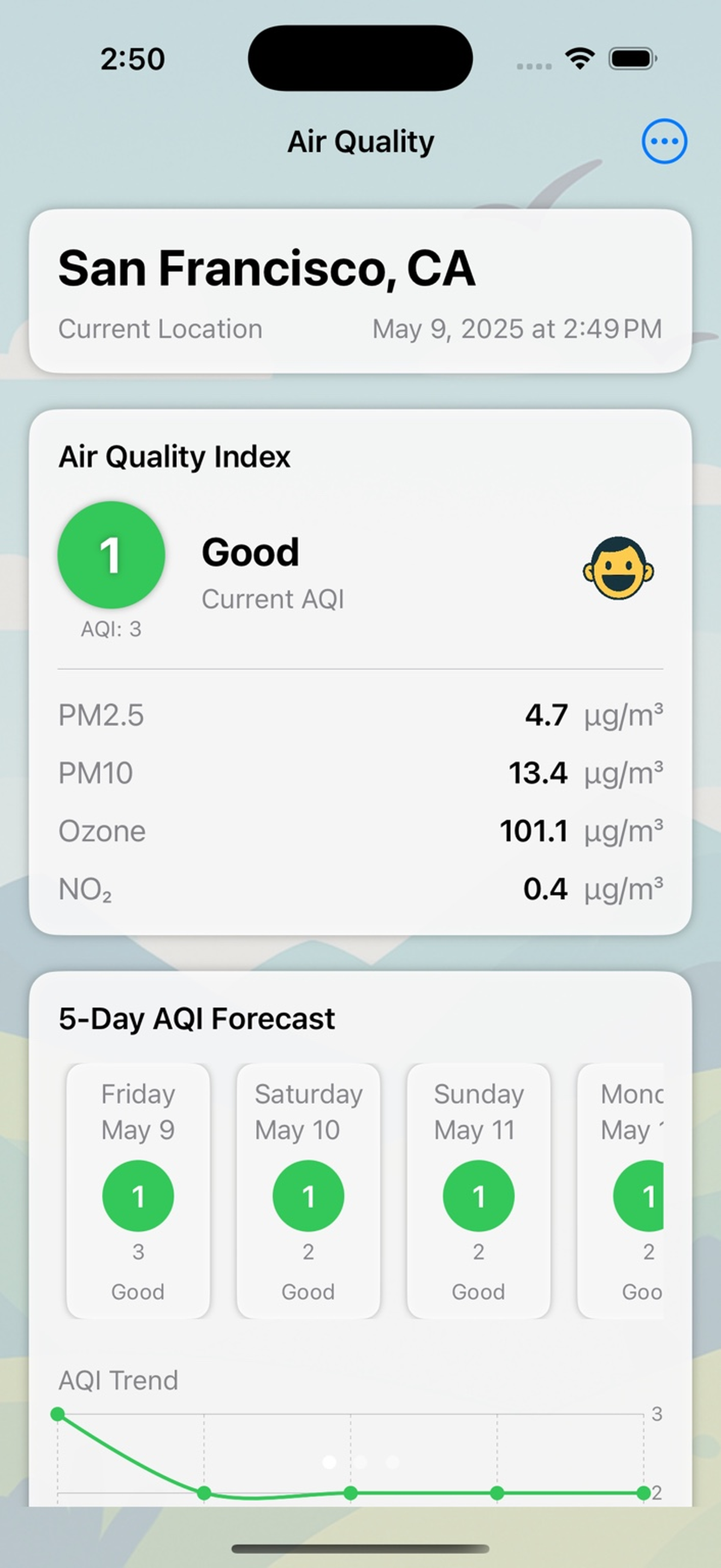Air Quality Buddy Screenshot